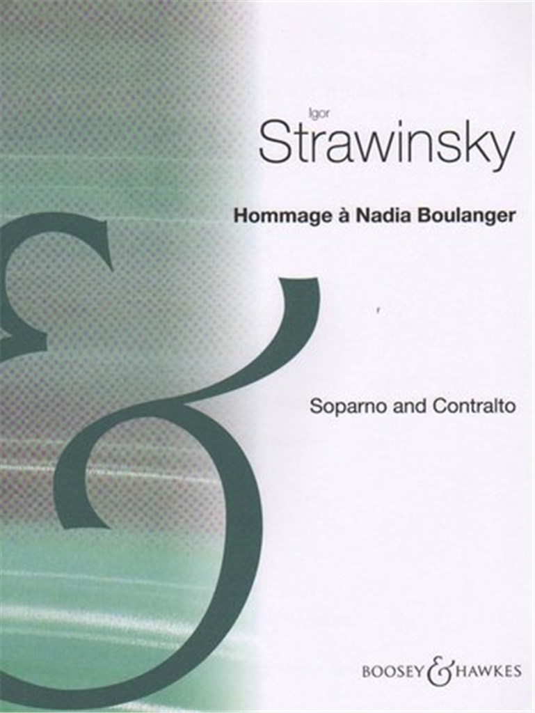 Hommage à Nadia Boulanger
